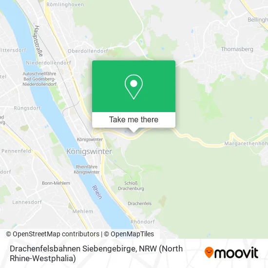 Карта Drachenfelsbahnen Siebengebirge