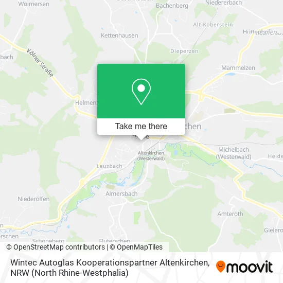 Карта Wintec Autoglas Kooperationspartner Altenkirchen