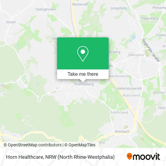 Horn Healthcare map