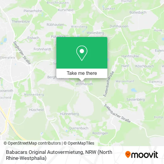 Карта Babacars Original Autovermietung