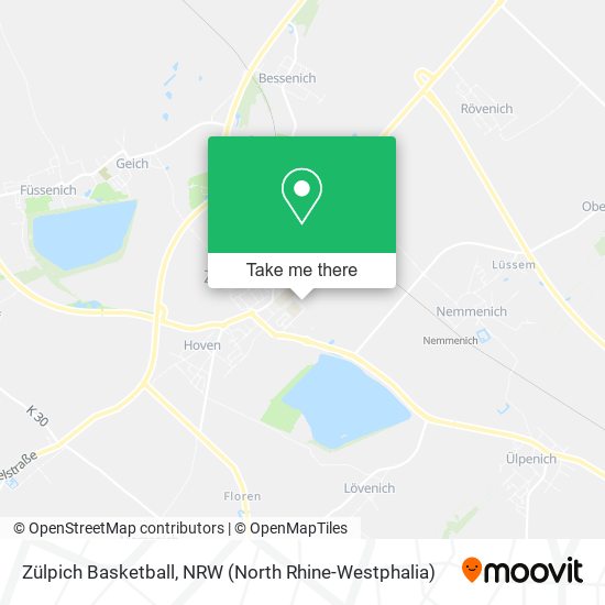 Zülpich Basketball map