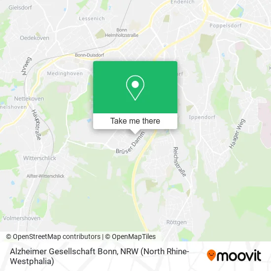 Карта Alzheimer Gesellschaft Bonn
