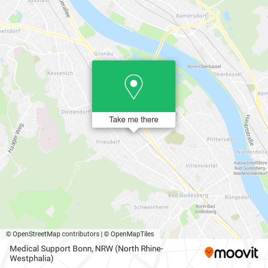 Карта Medical Support Bonn