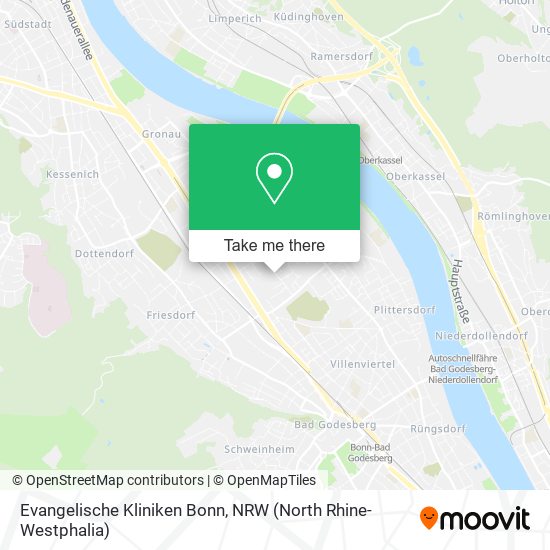 Карта Evangelische Kliniken Bonn