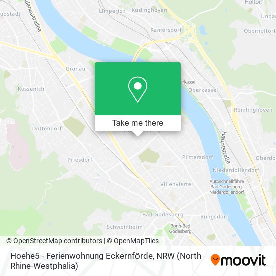 Hoehe5 - Ferienwohnung Eckernförde map