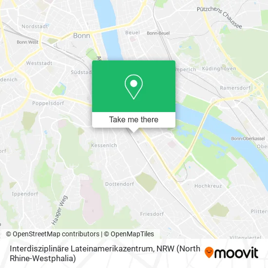 Карта Interdisziplinäre Lateinamerikazentrum
