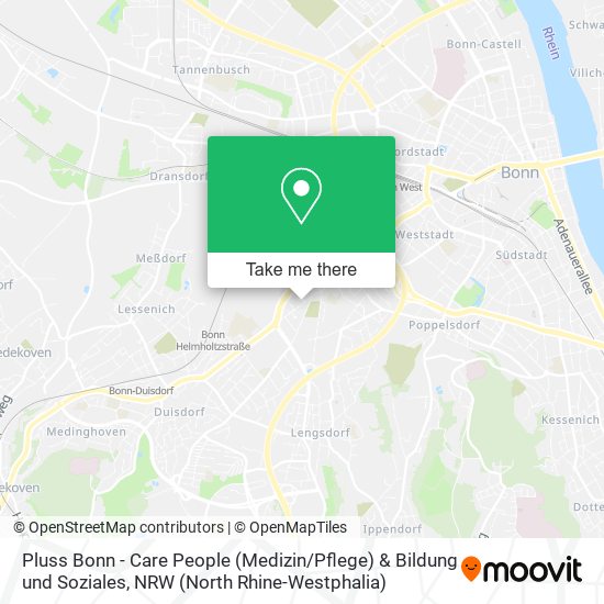 Pluss Bonn - Care People (Medizin / Pflege) & Bildung und Soziales map