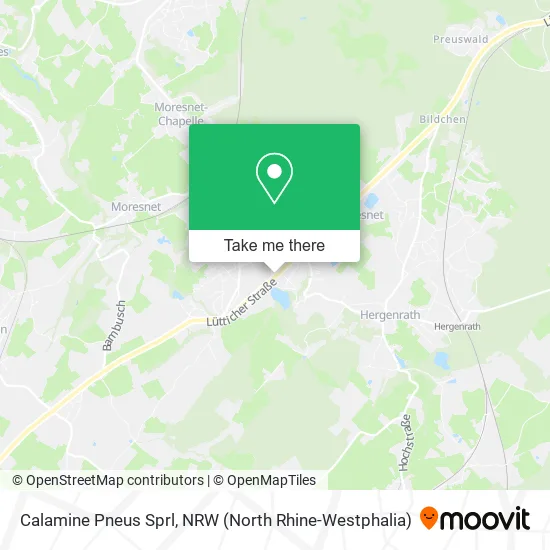 Карта Calamine Pneus Sprl