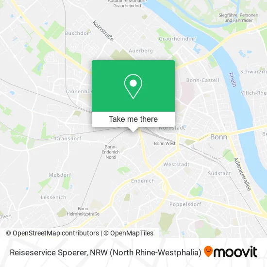 Карта Reiseservice Spoerer