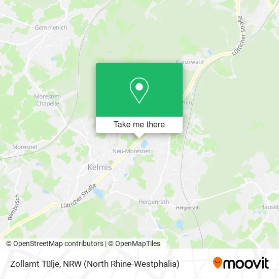 Карта Zollamt Tülje