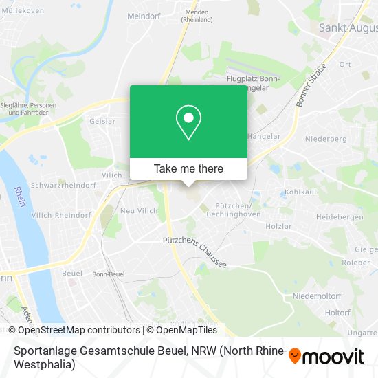 Sportanlage Gesamtschule Beuel map