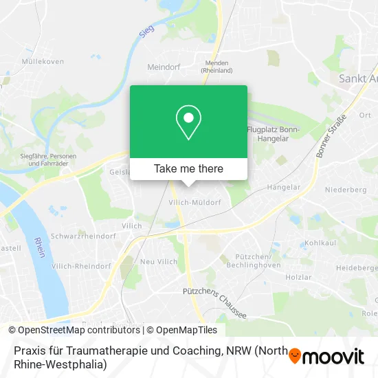 Карта Praxis für Traumatherapie und Coaching