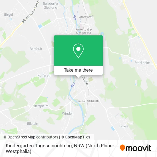 Карта Kindergarten Tageseinrichtung