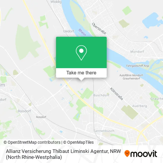 Карта Allianz Versicherung Thibaut Liminski Agentur