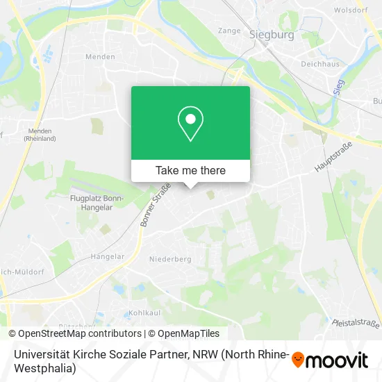 Карта Universität Kirche Soziale Partner