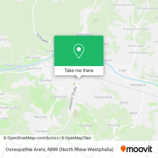 Карта Osteopathie Arets