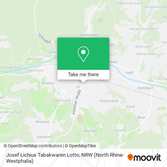 Josef Lichius Tabakwaren Lotto map