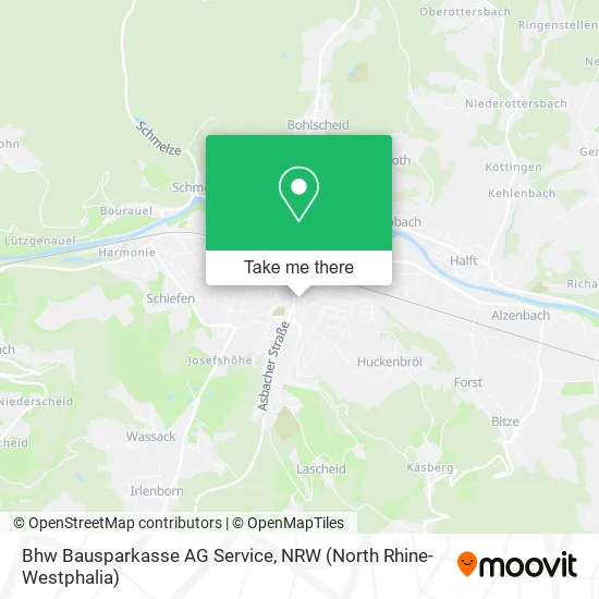 Bhw Bausparkasse AG Service map