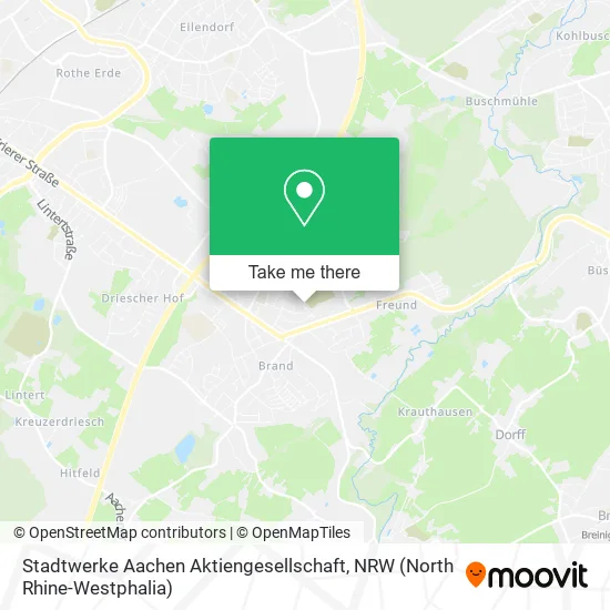 Карта Stadtwerke Aachen Aktiengesellschaft