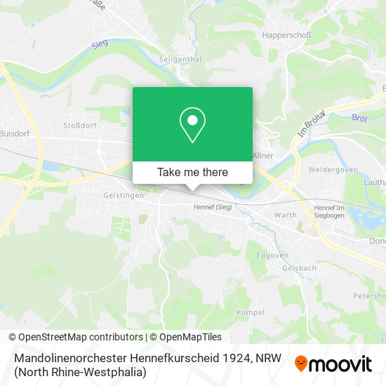 Mandolinenorchester Hennefkurscheid 1924 map