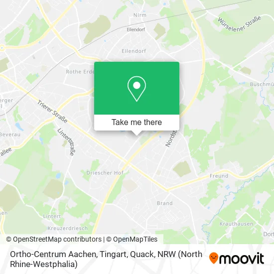 Карта Ortho-Centrum Aachen, Tingart, Quack