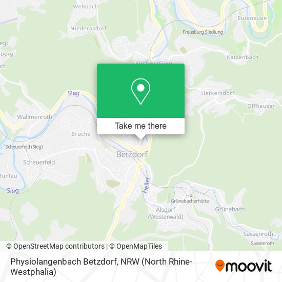 Physiolangenbach Betzdorf map