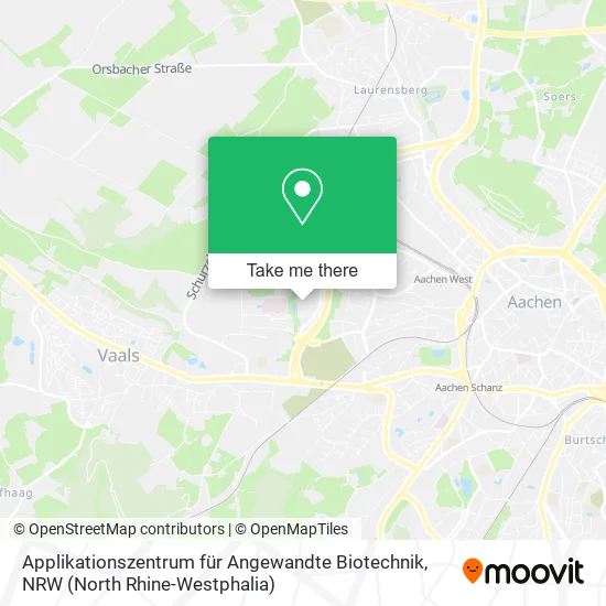 Карта Applikationszentrum für Angewandte Biotechnik