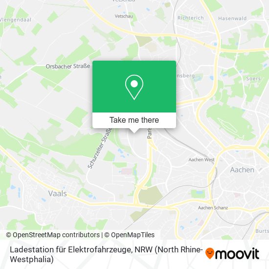 Ladestation für Elektrofahrzeuge map