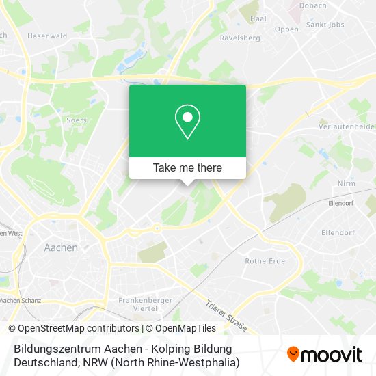 Bildungszentrum Aachen - Kolping Bildung Deutschland map