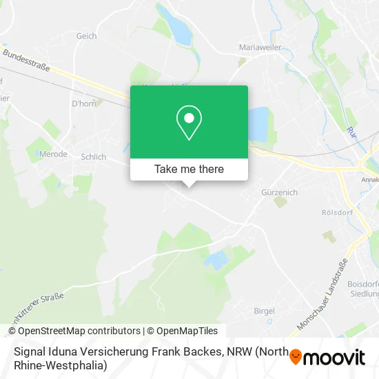 Карта Signal Iduna Versicherung Frank Backes