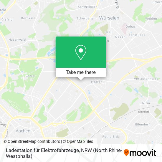 Ladestation für Elektrofahrzeuge map