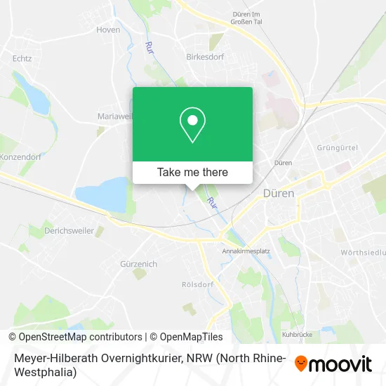 Карта Meyer-Hilberath Overnightkurier