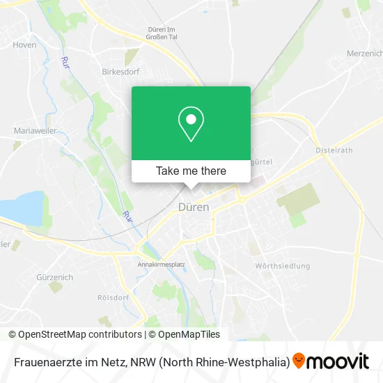 Карта Frauenaerzte im Netz