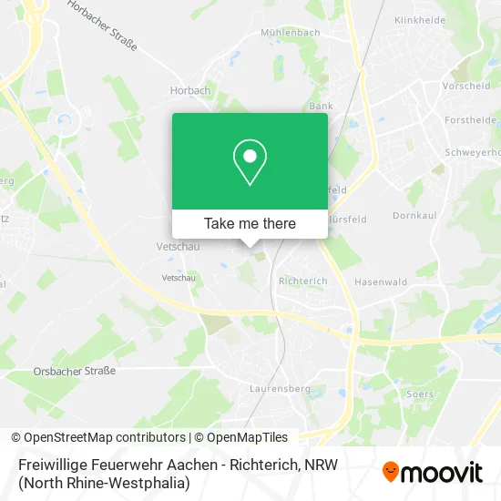 Карта Freiwillige Feuerwehr Aachen - Richterich