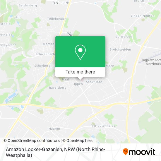 Amazon Locker-Gazanien map