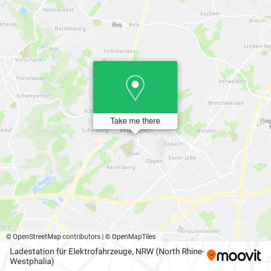 Карта Ladestation für Elektrofahrzeuge