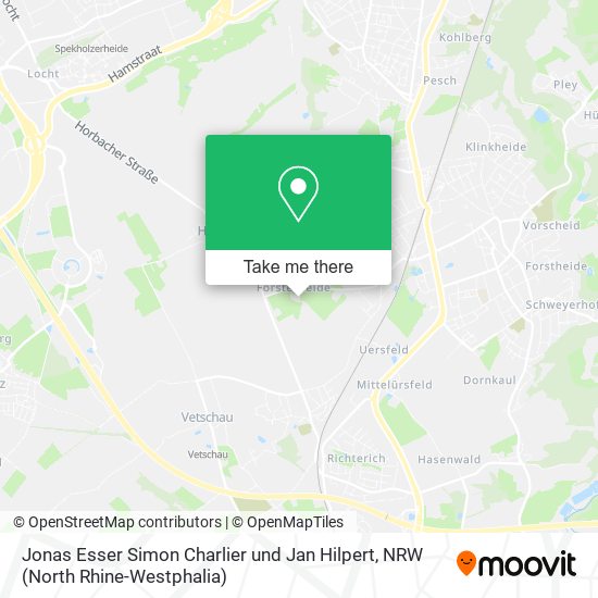 Jonas Esser Simon Charlier und Jan Hilpert map