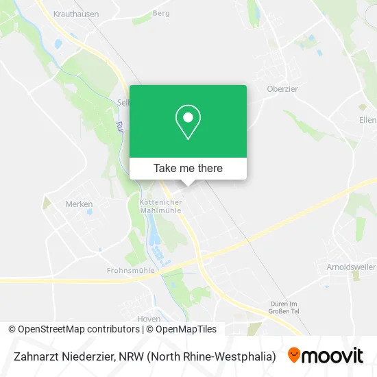 Карта Zahnarzt Niederzier