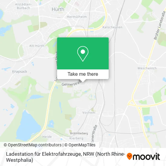Ladestation für Elektrofahrzeuge map