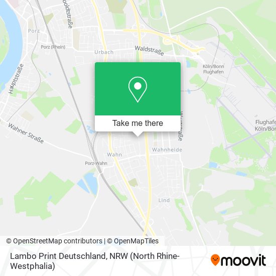 Lambo Print Deutschland map