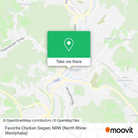 Карта Favorite Chicken Siegen