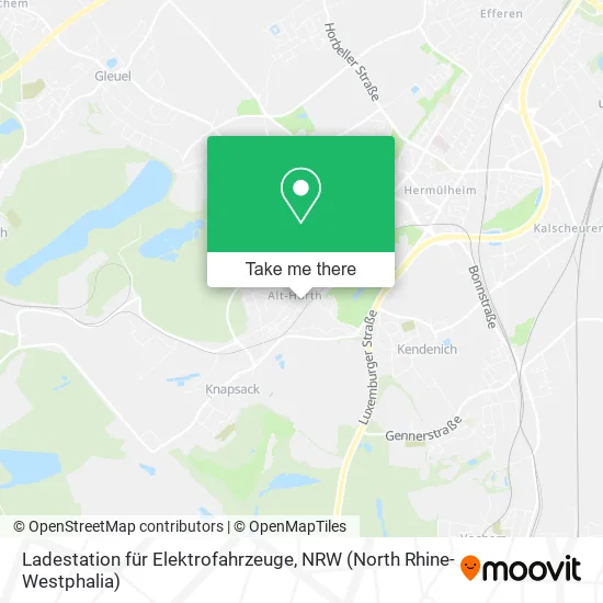 Карта Ladestation für Elektrofahrzeuge