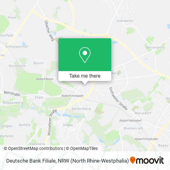 Deutsche Bank Filiale map