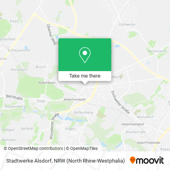 Карта Stadtwerke Alsdorf