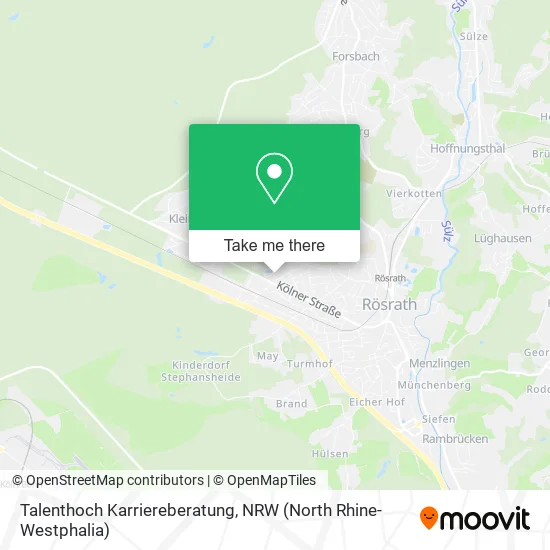 Карта Talenthoch Karriereberatung