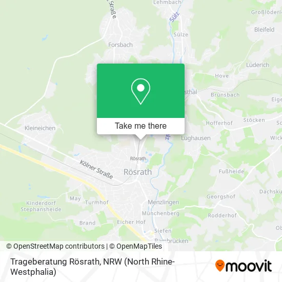 Карта Trageberatung Rösrath