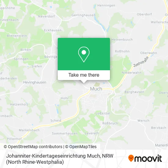 Карта Johanniter-Kindertageseinrichtung Much