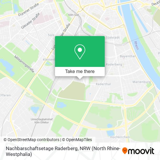 Nachbarschaftsetage Raderberg map