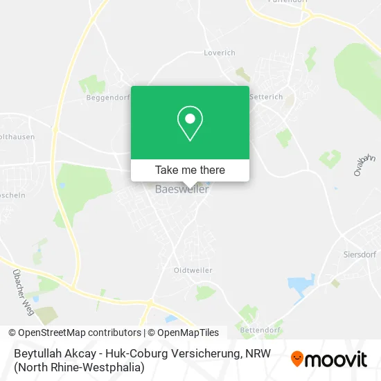 Карта Beytullah Akcay - Huk-Coburg Versicherung