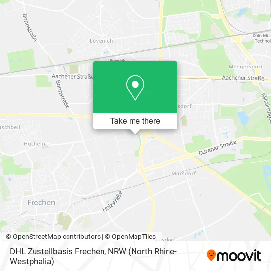 Карта DHL Zustellbasis Frechen